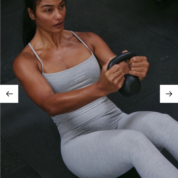 Monday Swimwear Pants - Monday Body Activewear Set in Heather Grey